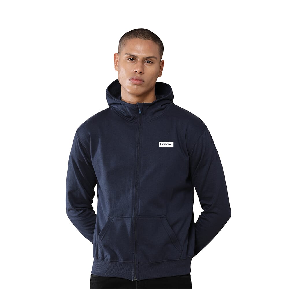 Greys & Blues Unisex Rocky Hoodie with Zip - Navy Blue